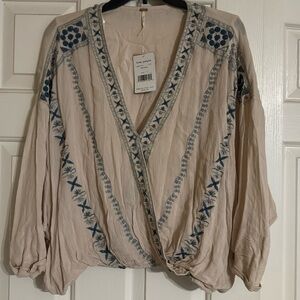 NWT Free people beaded top size medium